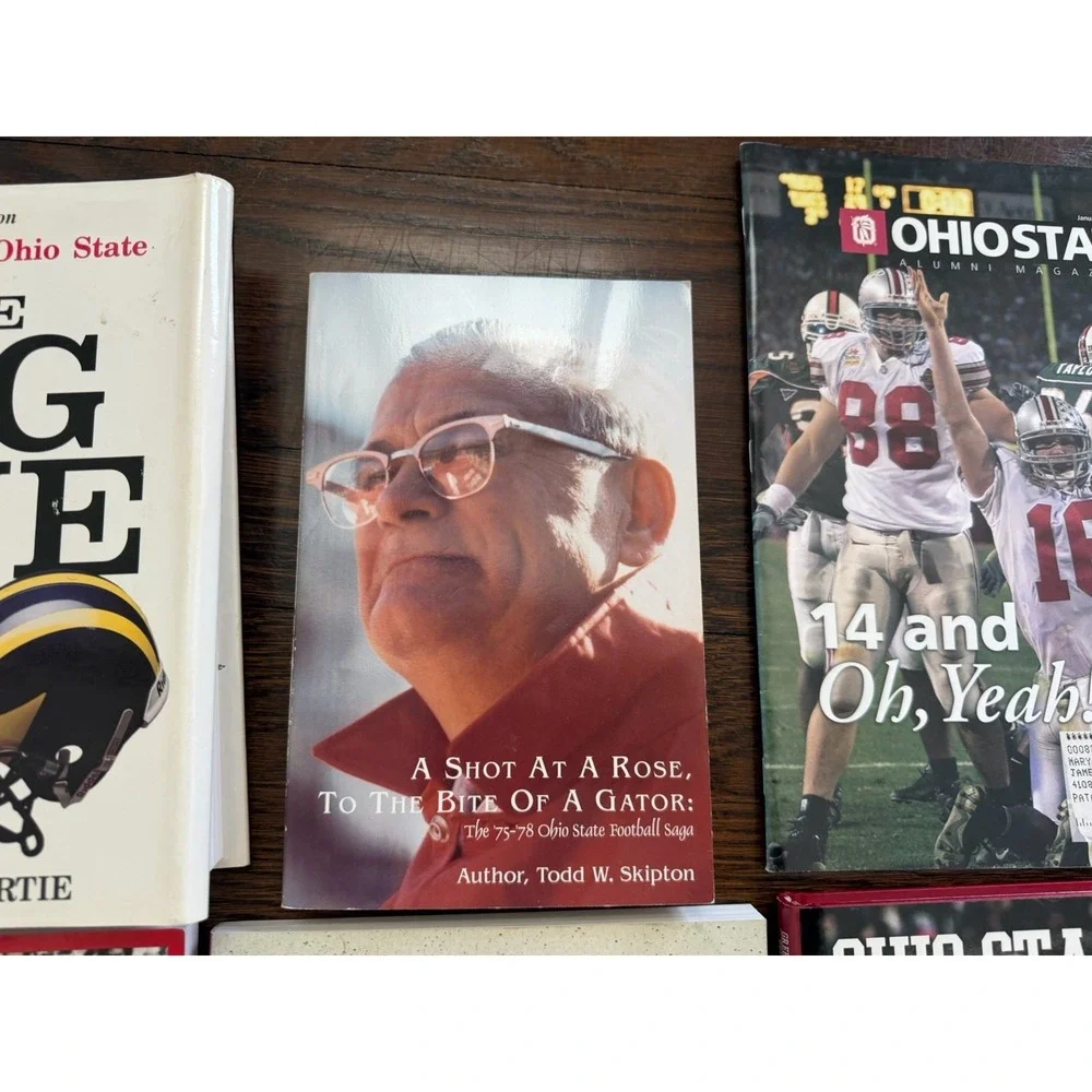 Lot 6 Ohio State‎ Buckeyes Football Books OSU History 1968 2002